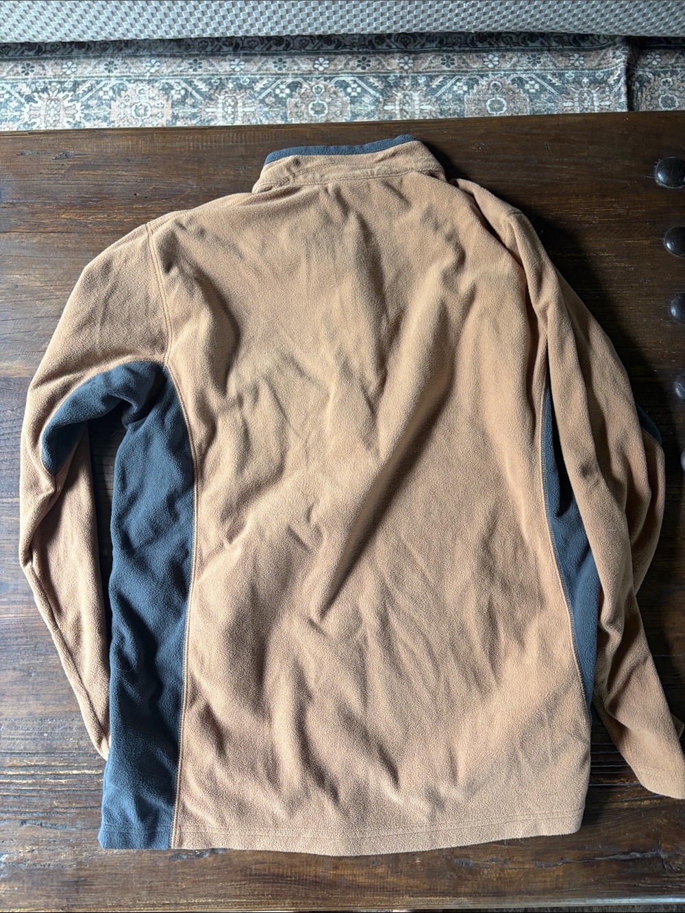 Columbia Men's Tan and Gray Quarter-Zip Performance Fleece - Picture 4 of 4